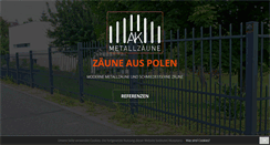 Desktop Screenshot of metallzaune-aus-polen.de