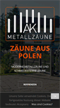 Mobile Screenshot of metallzaune-aus-polen.de